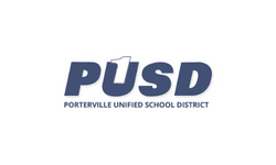 The logo for Porterville United School District designed by Mag Engineering.